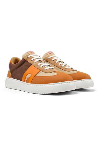 CAMPER Men's Multi-Color Color Block Runner Shoes with Hook And Loop Soft Texture Flat Sole RunnerK21