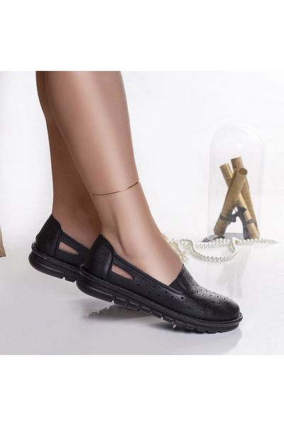 MODA STİL Women's casual black shoes, moilo, 38