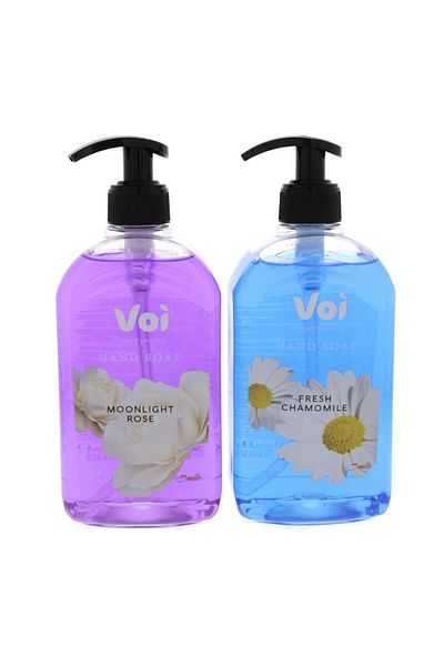 VOI Hand Soap Fresh Chamomile 500 ml + Moonlight Rose 500 ml