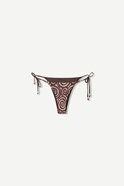 Bershka Spiral print bikini bottoms