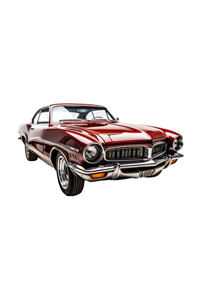 INOVATIX Set de 8 piese, autocolant auto vintage Pontiac roșu, INOVATIX®. 6 cm