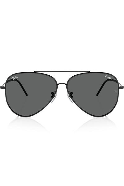 Ray-Ban Ochelari de soare unisex Ray-Ban RBR0101 002/GR, Negru, Aviator, 62 mm