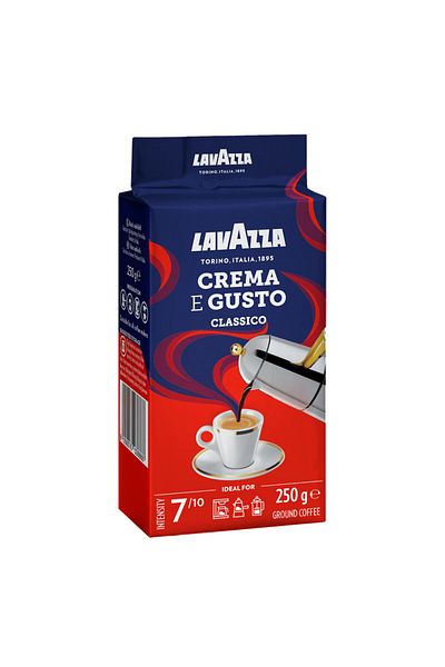 LavAzza قهوة لافاتزا كريما إي جوستو المطحونة 250 جم (عبوة)