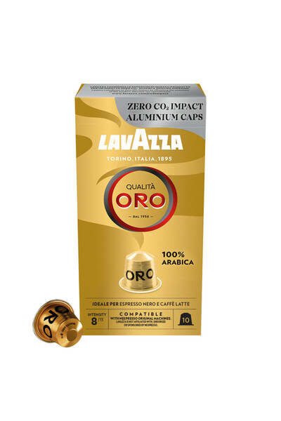 LavAzza كبسولات لافاتزا إن سي سي أورو ألوم، 10 قطع