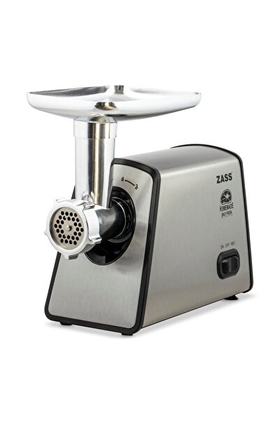 Zass Meat grinder Zass ZMG 14, 1600W, 1.6Kg/min, Sausage accessory, Tomato accessory, 3 stainless discs