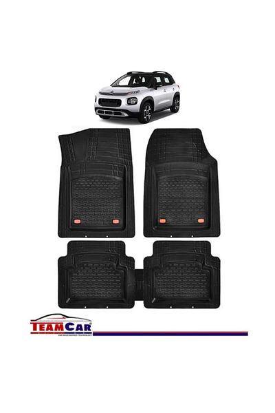 TEAMCAR ® Covorașe auto tip tavă Citroen C3 Aircross (2017-2024) Negre Material rezistent