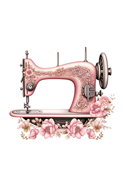 INOVATIX Set de 8 bucăți, autocolant mașină de cusut vintage, INOVATIX®. 6 cm