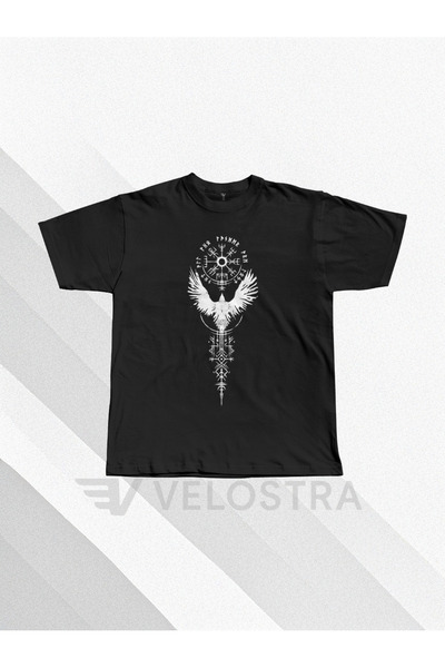 Velostra Unisex Nordic Icon Printed Oversize T-Shirt