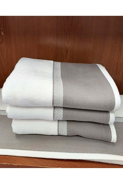 Özdilek Özdilek 1 Piece Kdf Cotton Hand-Face Towel (50X90)-Jalen Cream