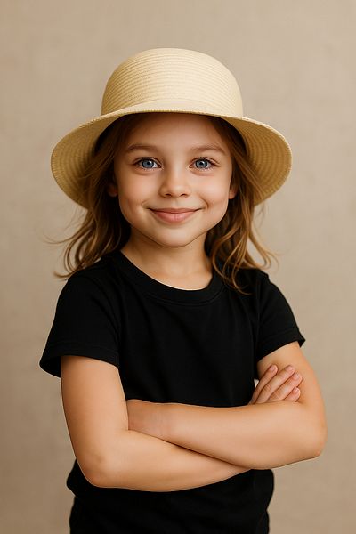 SUVE GOLD Girl's Straw Sun Hat – Summer, Uv Protection