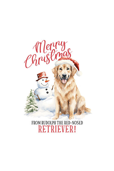 INOVATIX Set de 8 piese, autocolant Crăciun fericit de la Rudolph, retrieveru...