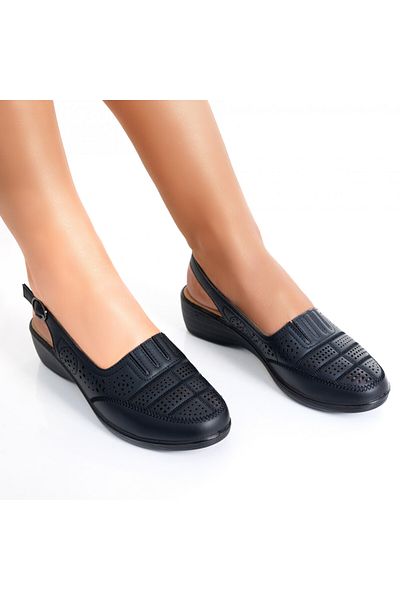MODA STİL Women's Casual Shoes Black Made of Nelpa Ecological Leather, 40