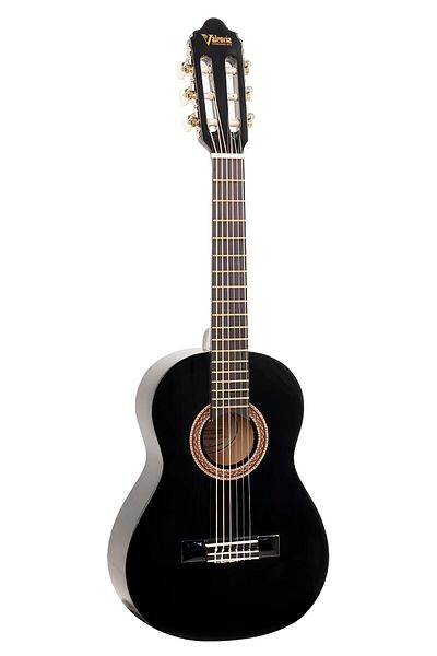 VALENCIA VC101BK, classical guitar, 1/4 size, black finish