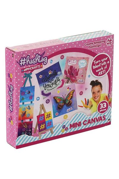 Generic Hashtag Create Amazing Painting Mycrafts Mini Canvas Set Multicolor HTMC2104