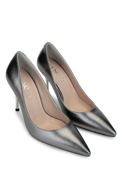 Tamer Tanca Women's Vegan Anthracite Heeled Shoes