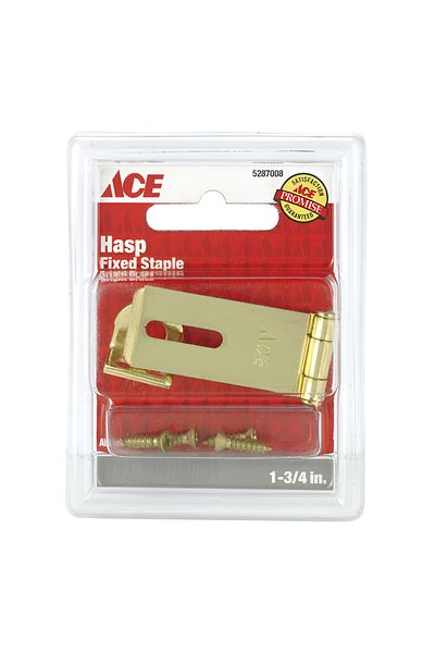 ACE مشبك أمان ثابت من النحاس اللامع عالي الجودة باللون الذهبي مقاس 1-3/4 بوصة