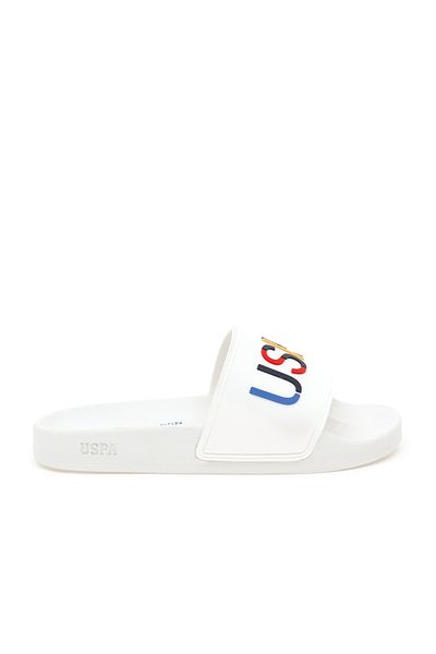 U.S. Polo Assn. Boy's White Slippers 50305121-Vr013