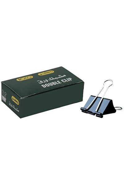 Roco مشابك الملفات - 1.25 بوصة (3.18 سم)، أسود