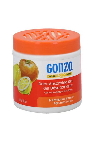 Generic Gonzo Non-Toxic Long-Lasting Citrus Scent Odor Absorbing Gel 14oz 4119D