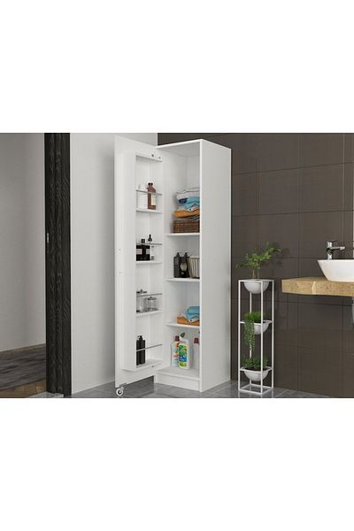 UnicUtil Dulap Organizator Baie/Bucatarie UnicUtil, 44 x 44 x 180 cm, Alb