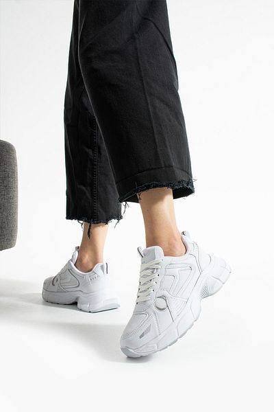Getcho Hagrid Women's White Mesh Sports Shoes