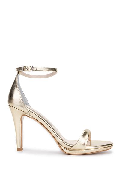 Tamer Tanca Women's Vegan Gold Heeled Shoes