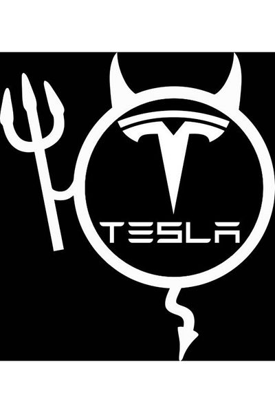 Image Car sticker, IMAGE, Dracusor TESLA, white, 19 x 21 cm