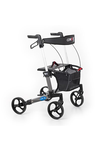 Comfort Plus Spırıt X3 Gri Alüminyum Lux Rolatör Yürüteç