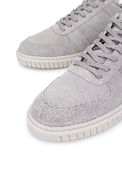 Tamer Tanca Men's Genuine Leather Gray Sneakers & Sports Shoes