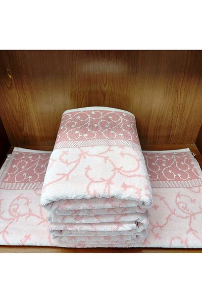 Özdilek Özdilek 1 Piece Kdf Cotton Hand-Face Towel (50X90)-Jalen Pink
