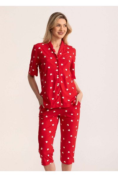 Soft&Seven by SOFIAMAN Women's Elsa Cotton Pajamas