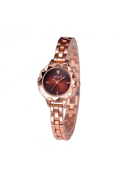 QUARTZ E-LY Ayna Rose Gold-Maro Women's Casual Watch