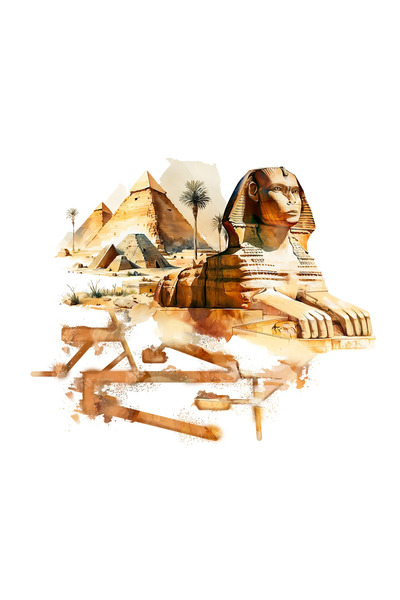 INOVATIX Σετ 8 τεμαχίων, Αυτοκόλλητο Μεγάλης Σφίγγας της Γκίζας, INOVATIX®. 6...