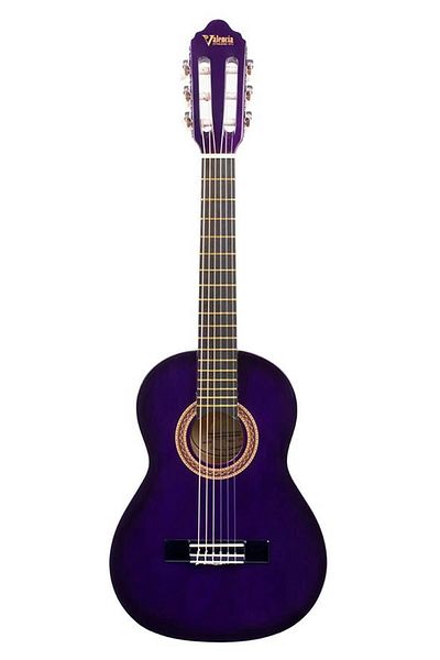VALENCIA VC101PPS, classical guitar, 1/4 size, purple sunburst finish
