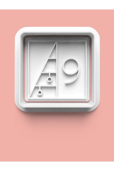 AKTASTORE قالب كوكيز على شكل رقم 9 وقالب عجينة السكر - رقم تسعة