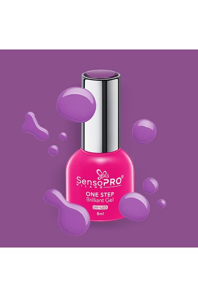 SensoPRO Milano Ojă semipermanentă Brilliant într-un singur pas, 8 ml, Deep Euphoria #39
