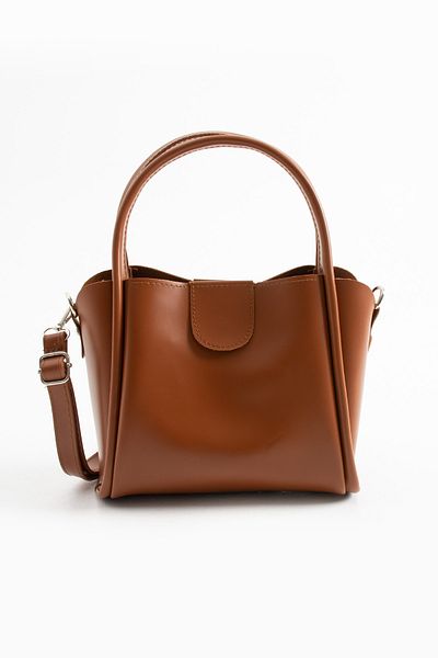 Judour Bags Shiny Soft Leather Shoulder Bag with Magnet Puppy Detail - Long Handle Detail