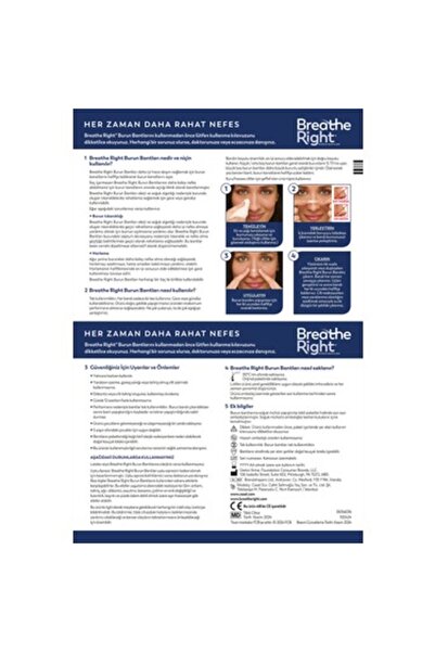 Breathe Right Breathe Right Transparent Normal Size Nasal Strips (Pack of 10)