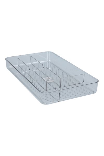 Felli Plastic Easy to Clean No Slip Fridge Storage Organizer Clear