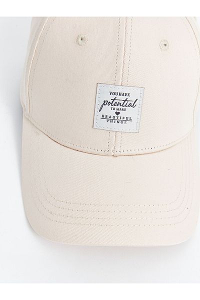 LC Waikiki 100% Cotton Gabardine Fabric Embroidered Women's Cap Hat
