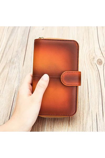 delis Women's wallet Delis, Amirel PT1406, genuine leather, Brown