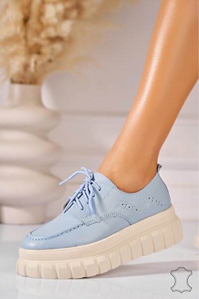 Joana Mocasini dama Piele Naturala Albastri Giustina