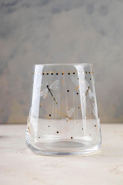 FH finehome Dragonfly Set of 4 Water Glasses 420 Cc