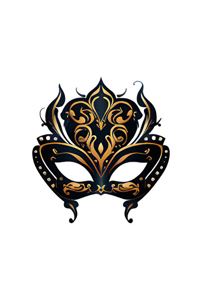 INOVATIX Set de 8 autocolante pentru mască de carnaval, bal mascat, INOVATIX®. 6 cm