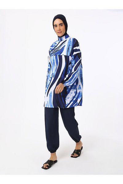 3E yaşam Hijab Swimsuit - Aqua - Swimsuit Bella