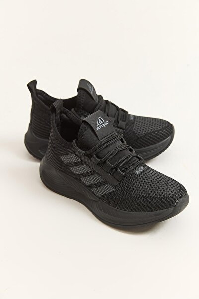 Raneel Kazançlı Alışveriş High Sole Lace-Up Sports Shoes Black