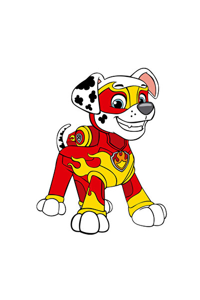 INOVATIX Set de 8 piese, autocolant Marshall Mighty Paw Patrol, INOVATIX®. 6 cm
