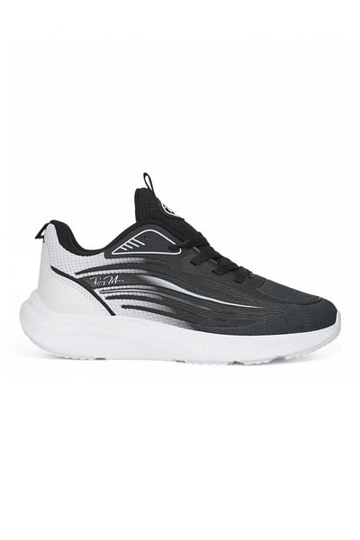 Ayakkabı Durağı Women's Black White Sports Shoes Sneaker