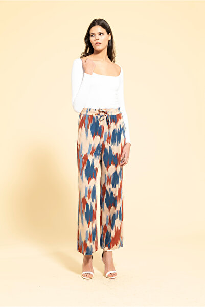 MİRAŞE MODA Viscose Color Roll in & Out Pocket Trousers