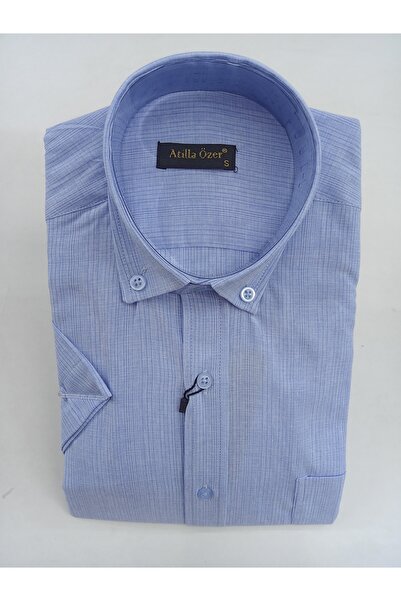 ATİLLA ÖZER Cămașă pentru bărbați din bumbac, cu o singură buzunar, cu croial...